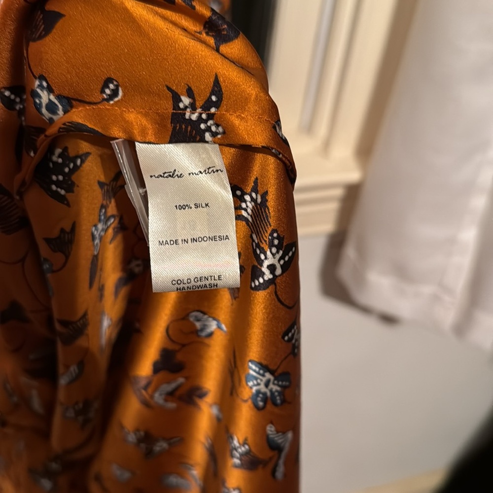 Floral Print Women's Natalie Martin Silk Dress - Picture 3 of 4
